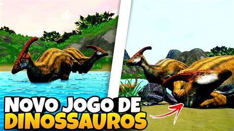 NOVO JOGO DE DINOSSAUROS MUITO BOM PRA ANDROID The Cursed Isle 01 PT