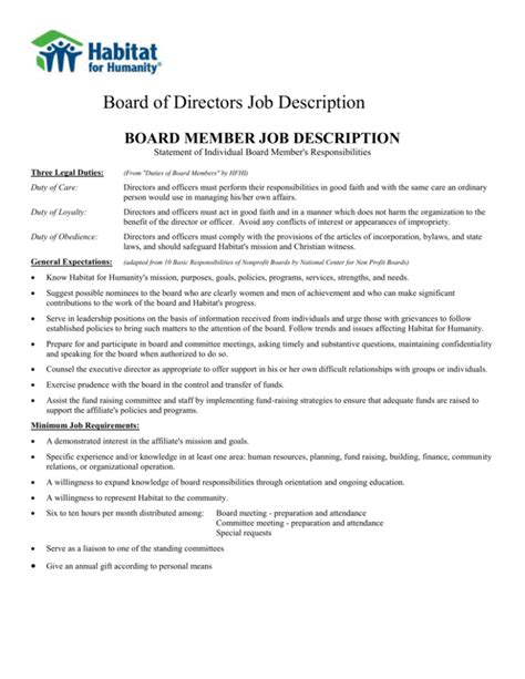 What Is The Role Of The President Of A Board Of Directors At