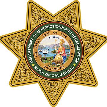 "CDCR Badge" Sticker for Sale by TEERIFIX | Redbubble