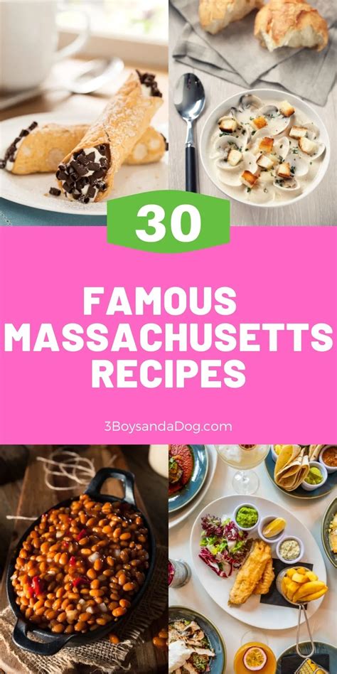 Famous Massachusetts Recipes - 3 Boys and a Dog