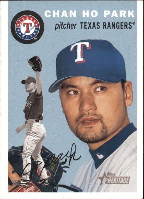 2003 TOPPS HERITAGE Texas Rangers Carte De Baseball 72 Chan Ho Park