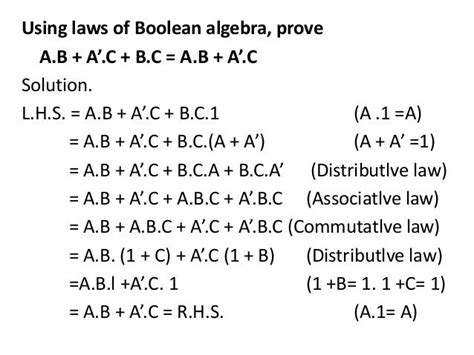 Boolean Algebra