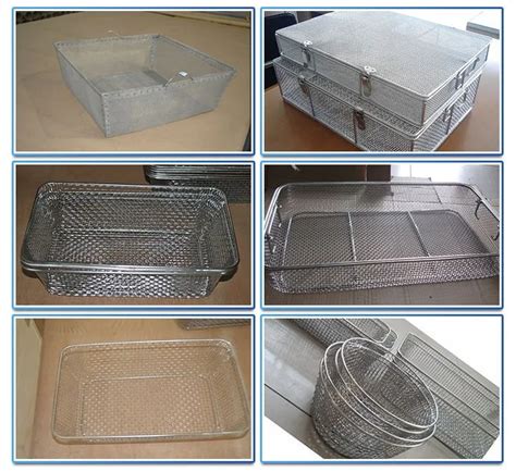 Medical Equipment Stainless Steel Wire Mesh Baskets Storage Basket