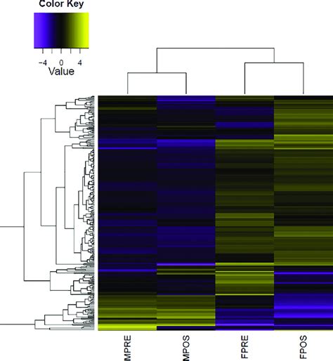 Heatmap Representing The Abundance Of Differentially Expressed Genes Download Scientific