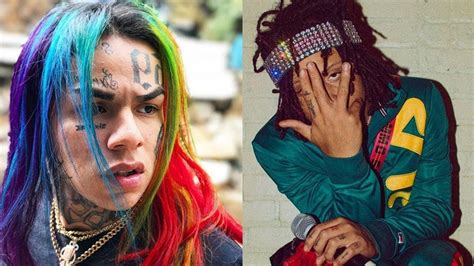 6ix9ine Clowns Trippie Redd And Tells Him To Ice His Chin Youtube