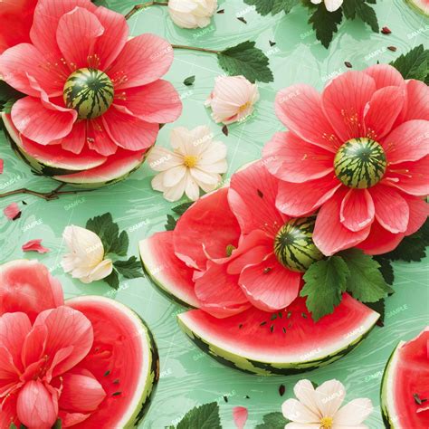 Watermelon Flowers 43 – Pattern Crew