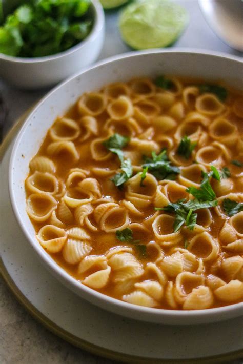 Sopa De Conchitas Pasta Shell Soup Marisol Cooks