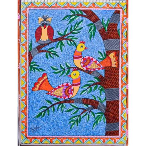 Madhubani-Birds – Welcome To The Abhiruchi Art Concepts