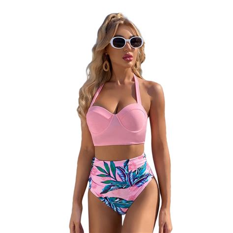 STRÓJ KĄPIELOWY BIKINI BOHO WYSOKI STAN ROZM M 13610173568 Allegro pl