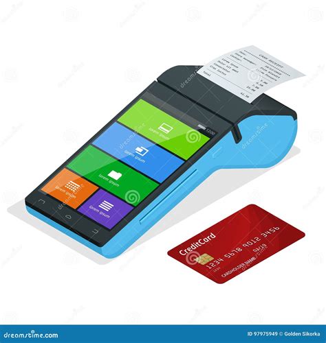 Payment Machine Terminal Bank Payment Terminal Design Template Mockup