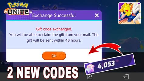 Pokemon Unite Gift Exchange Codes 2022 New Pokemon Unite Gift Codes