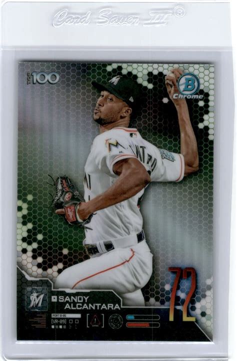 Sandy Alcantara Bowman Chrome Scout S Top Refractor Marlins K