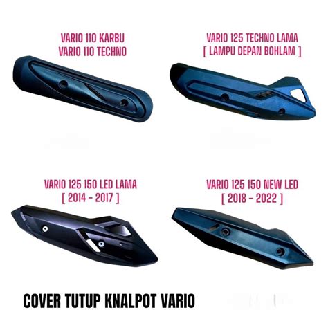 Jual TUTUP KNALPOT COVER TAMENG PELINDUNG KNALPOT HONDA VARIO 110 KARBU