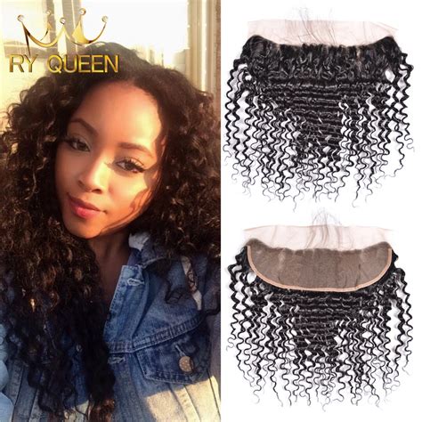 7a Cheap Indian Deep Wave Lace Frontal Closure 13x4 Virgin Human Hair