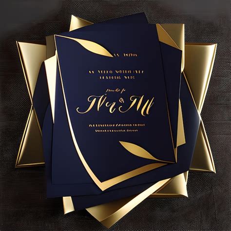 Premium AI Image Unique Wedding Card Design