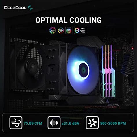 DeepCool GAMMAXX AG400 ARGB CPU Air Cooler All Black 5V 3Pin Sync 220w