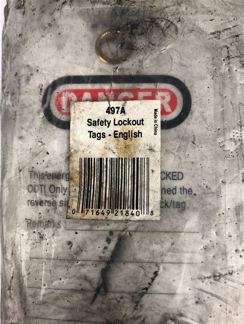 Master Lock 497A Safety Lockout Tags – Metal Logics, Inc.