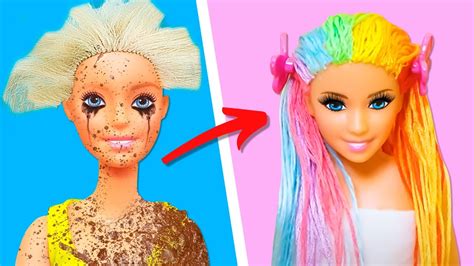 Extreme Makeover For A Pregnant Barbie Doll From Nerd To Popular With