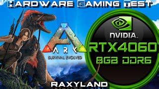 Ark Survival Ascended Rtx 4060 8gb Gddr6 Benchmark Test Raxyland