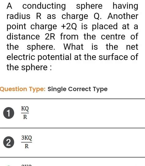 Answered A Conducting Sphere Having Radius R As Charge Q Another Kunduz