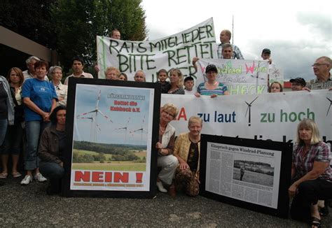 Kuhheck Windkraftgegner demonstrieren gegen Dierdorfer Pläne Kreis