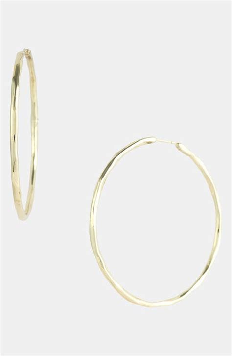 18k Gold Hoop Earrings Nordstrom