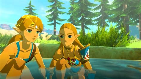 We Go Swimming In 2 Player Zelda Botw Youtube