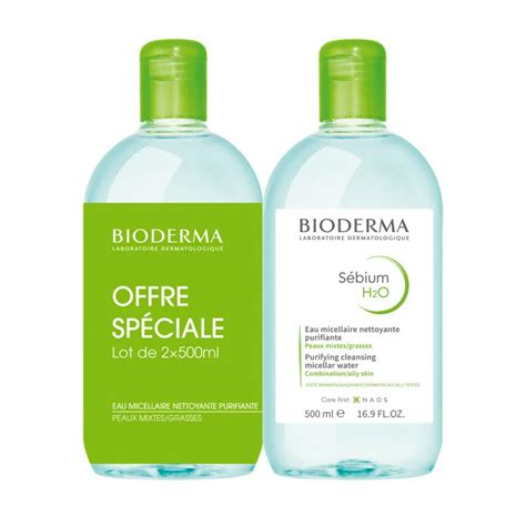 Bioderma S Bium H O Eau Micellaire Nettoyante Purifiante X Ml