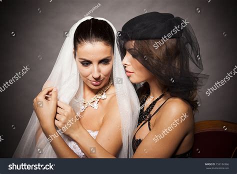 Two Sexy Lingerie Women Hugging Stock Photo Shutterstock