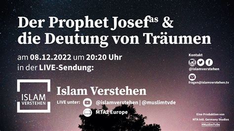 Der Prophet Josef as und Deutung von Träumen YouTube