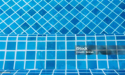 Blue Swimming Pool Tile Pattern Stock Photo - Download Image Now ...