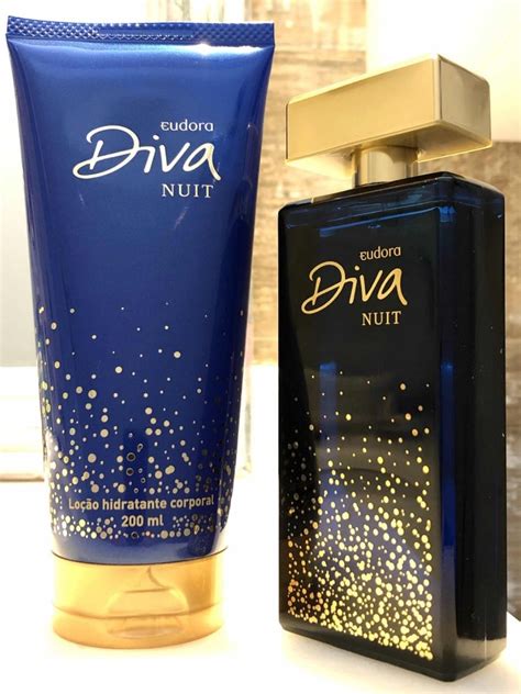 Eudora Diva Nuit Deo Colônia 100ml Loção Hidratante Corpo Frete grátis