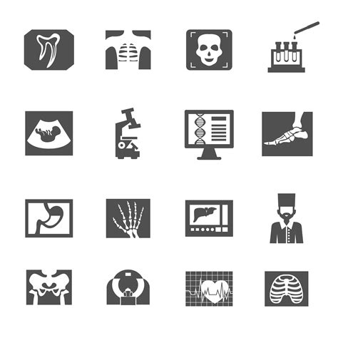 Ultrasound And X-ray Icons 458817 Vector Art at Vecteezy