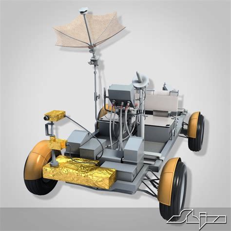 lunar rover apollo 15 3d model