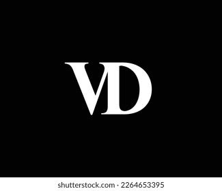 Vd Logo Design Vector Template Stock Vector (Royalty Free) 2264653395 ...