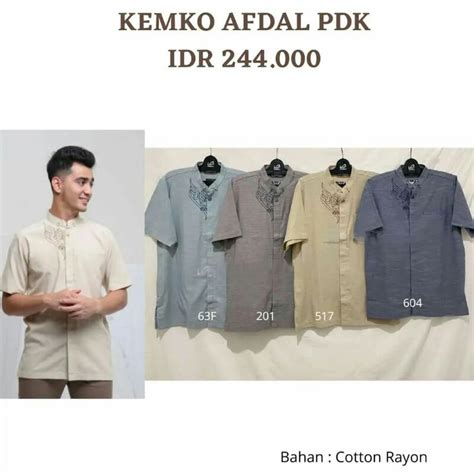 Jual KEMKO AFDAL PDK RABBANI KEMEJA KOKO RABBANI LENGAN PENDEK BAJU