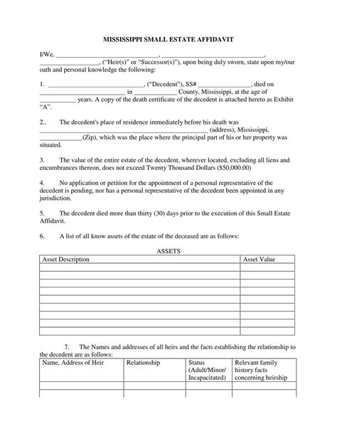 Texas Small Estate Affidavit Form Travis County