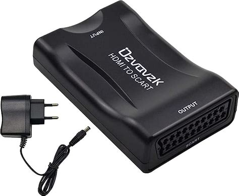 Ozvavzk Convertitore Hdmi A Scart Adattatore Composito Video Hd Audio