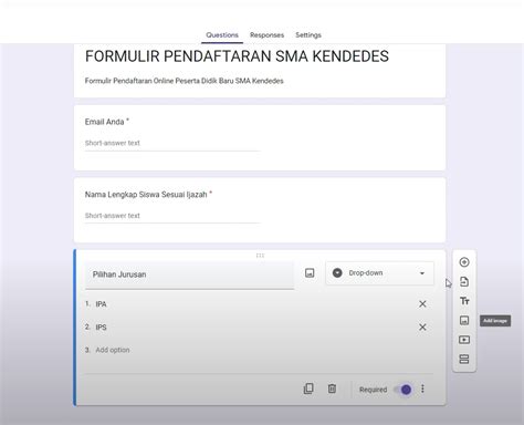 Cara Membuat Form Pendaftaran Dengan Google Form Tutorial Hot Sex Picture