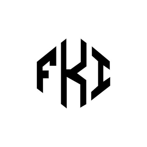 Fki Buchstaben Logo Design Mit Polygon Form Fki Polygon Und W Rfelform