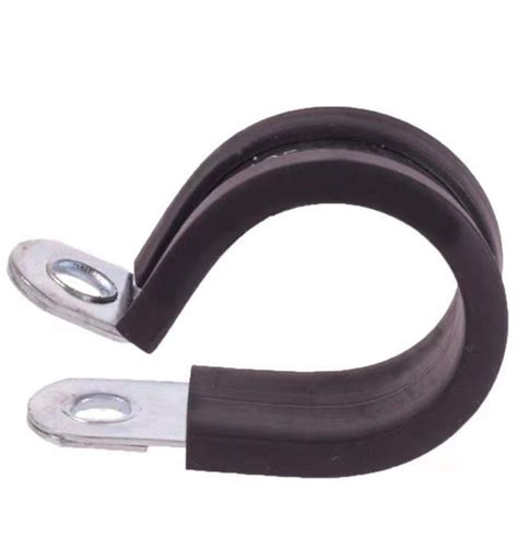 20mm Bandwidth P Clips Rubber Lined Hose Pipe Clamps China P Clip