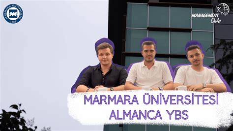 Marmara Üniversitesi Almanca Yönetim Bilişim Sistemleri YouTube