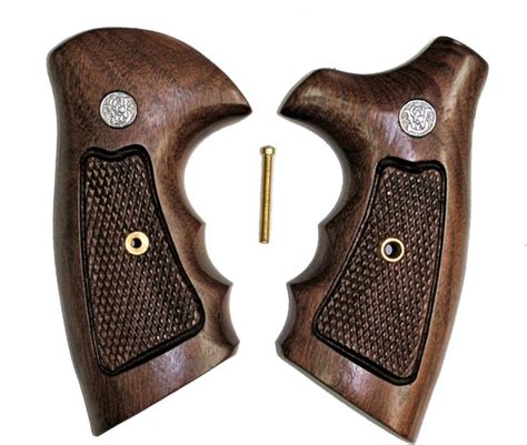 Smith Wesson J Frame Walnut Combat Grips With Finger Grooves