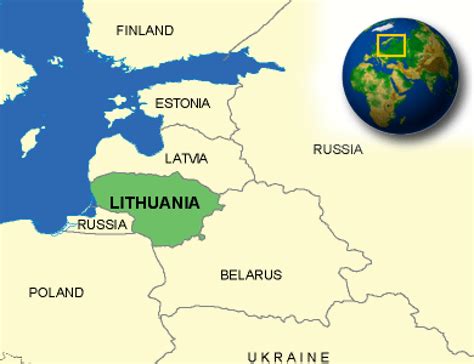 Map of Lithuania. | - CountryReports