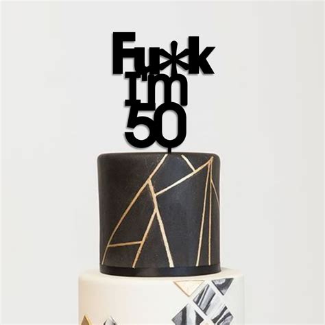 Fuck Birthday Topper Add An Age Red Pepper Designz