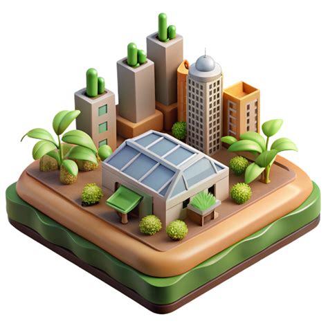 impressive classic Sustainable Urban Farming Project Isolated original