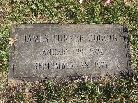 James Turner Goggin 1922 1977 Mémorial Find a Grave