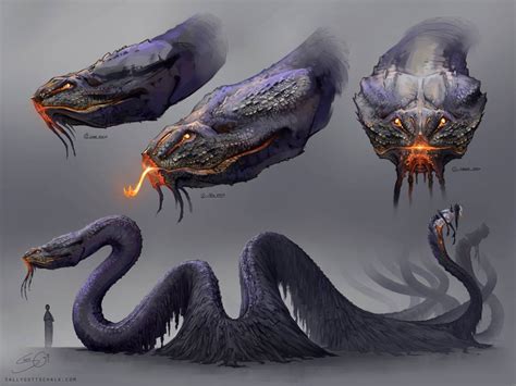 The Serpent Concept Art By Nigreda On Deviantart Monster Concept Art