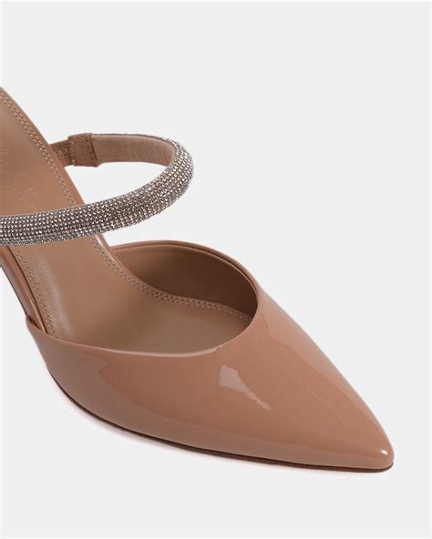 Buy MIKA Nude Patent Heels Online At Shoe Connection