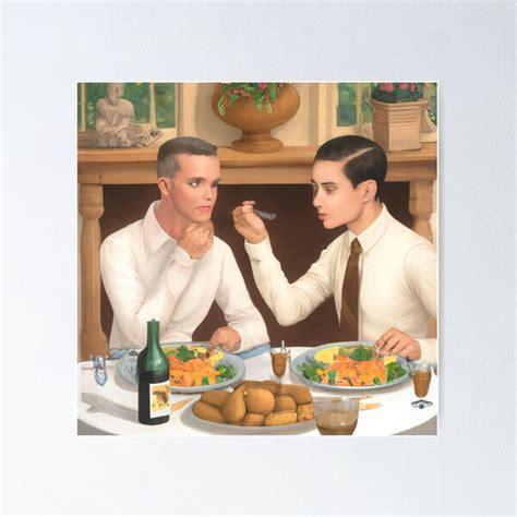 Gay Twinks At Home Dinner Date Poster For Sale By John Corney Redbubble
